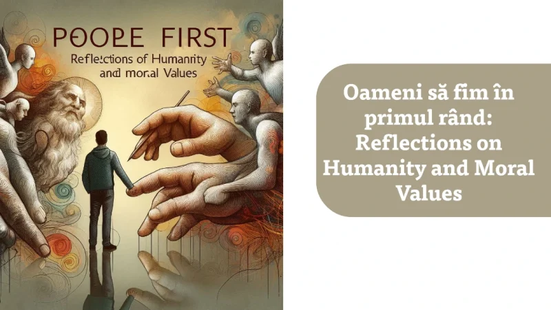 Oameni să fim în primul rând: Reflections on Humanity and Moral Values