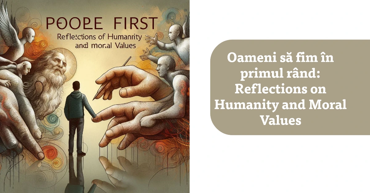 Oameni să fim în primul rând: Reflections on Humanity and Moral Values