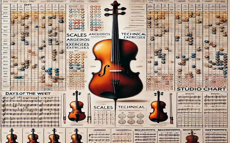 What Does a Studio Chart for Cello Look Like?